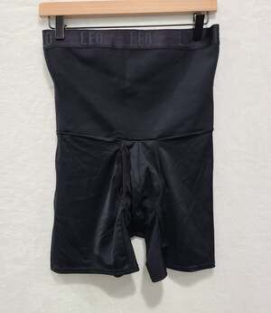 Leo by Leonisa Men High Waist Stomach Shaper Boxer Brief Black Shapewear NWOT XL